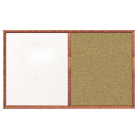 United Visual Products Slim Style Indoor Enclosed Corkboard, 24 UV502SC-WHITE-AMETHY